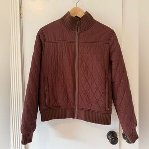 Prana Cozy Quilted Bomber Jacket